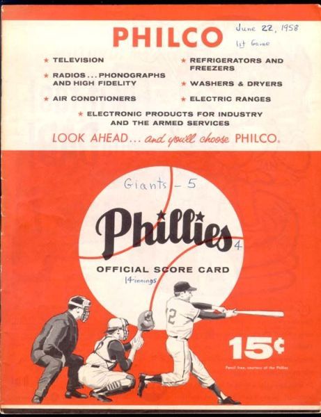 1958 Philadelphia Phillies